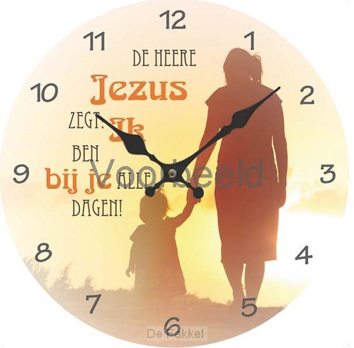 Klok de Heere jezus zegt ik ben bij je