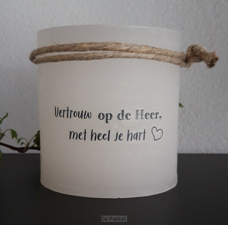 Vertrouw op de Heer met heel je hart
