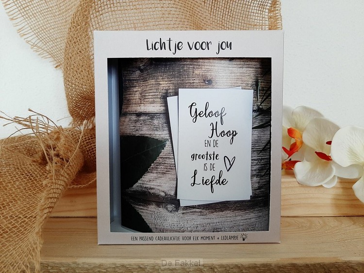 Geloof, hoop en de grootste is de liefde