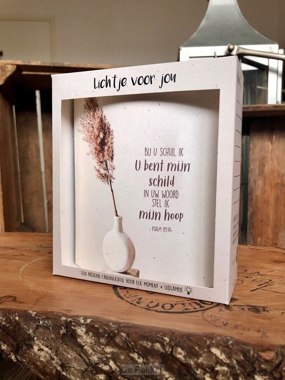 lichtje voor jou. Bij u schuil ik