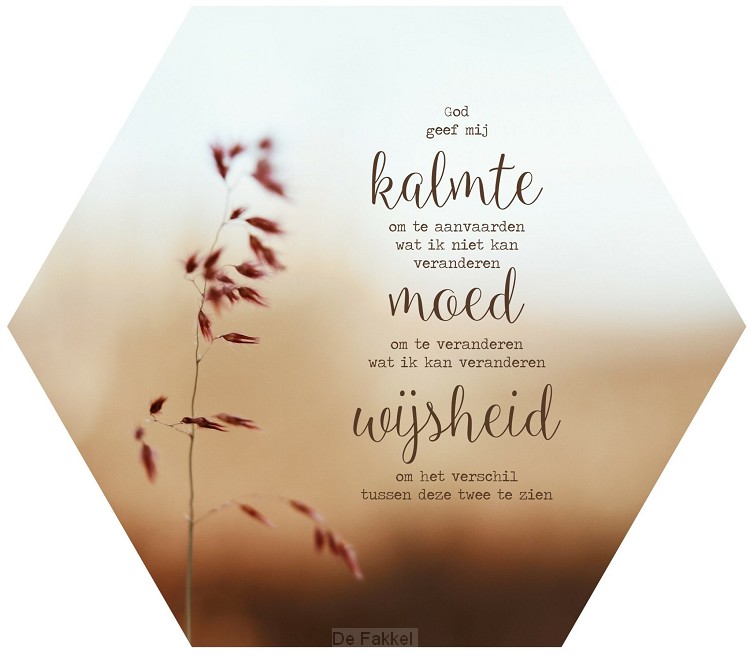 Muurcirkel honingraat gebed om kalmte