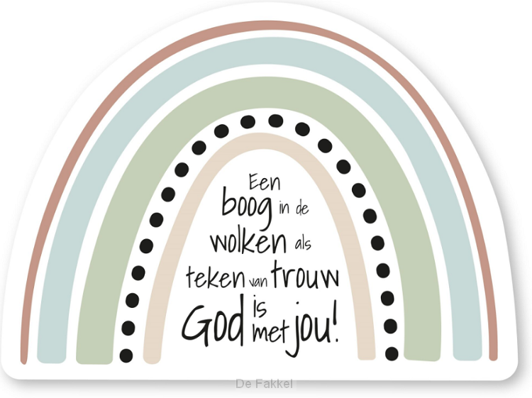 Een boog in de wolken