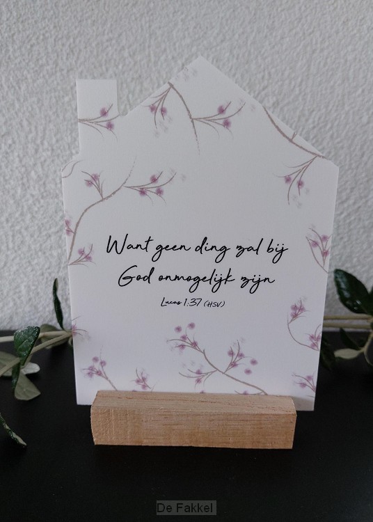 Want geen ding... Lucas 1:37