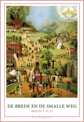 Ansichtkaart brede en de smalle weg