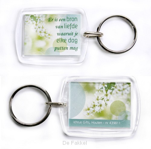 Sleutelhanger er is een bron van liefde