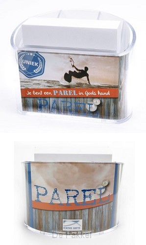 Memohouder blauw je bent een parel in