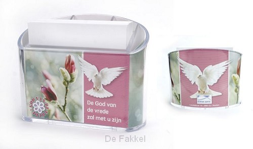 Memohouder de God van de vrede zal met u