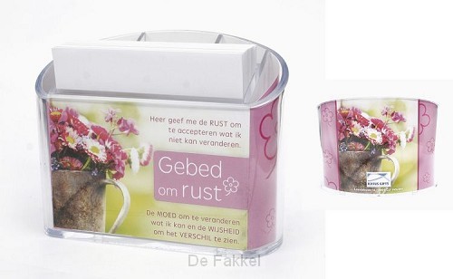 Memohouder gebed om rust