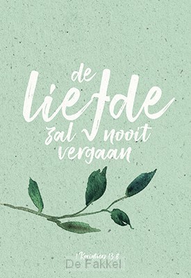 Wenskaart de liefde zal nooit vergaan