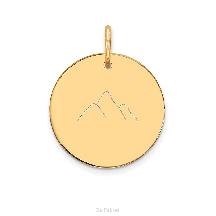 Hanger, goud bergen 15mm