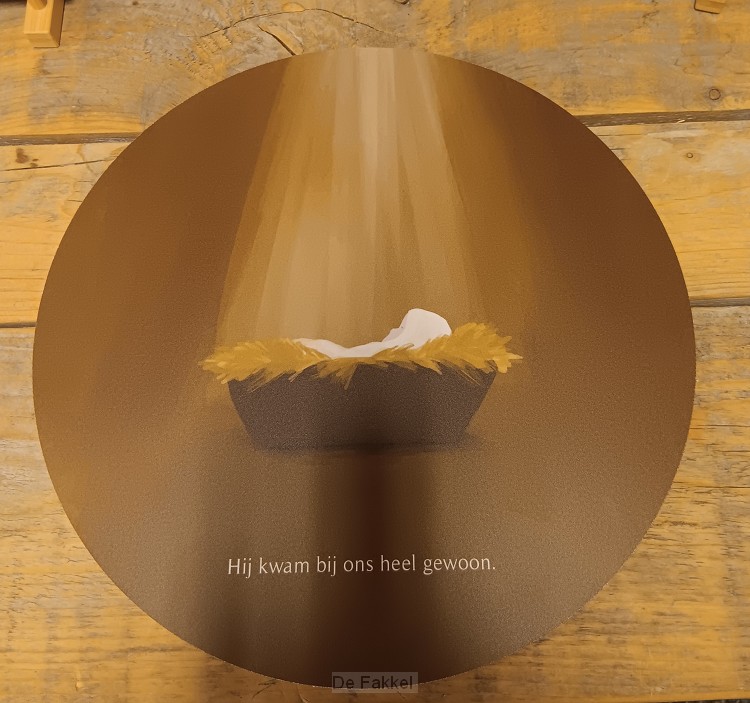 Kerstcirkel 35 cm, Hij kwam bij ons