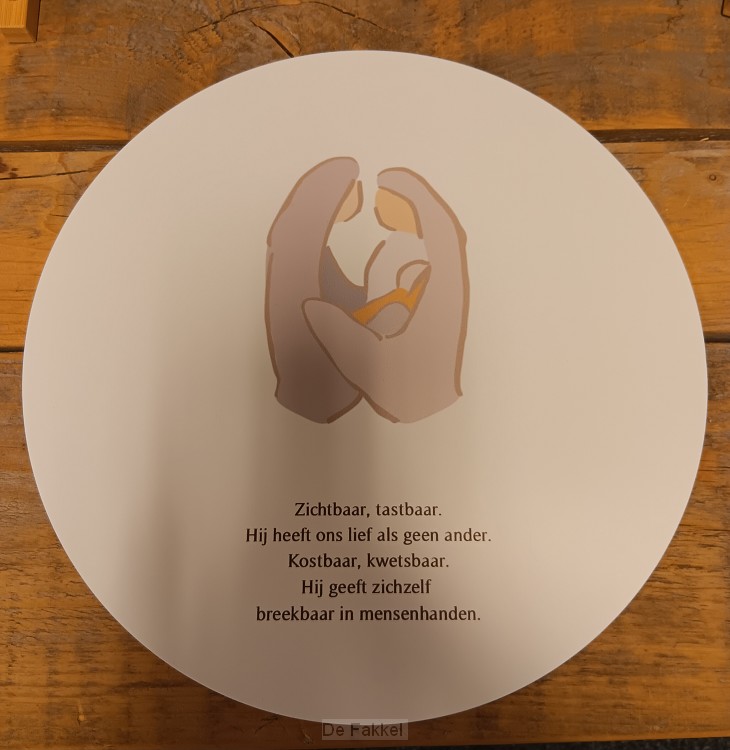 Kerstcirkel 35 cm, Kwetsbaar