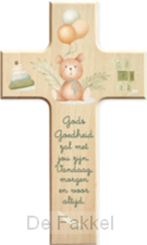 Houten kruisje Gods goedheid