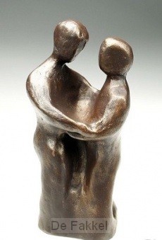 Beeld 705b ontmoeting 18cm brons