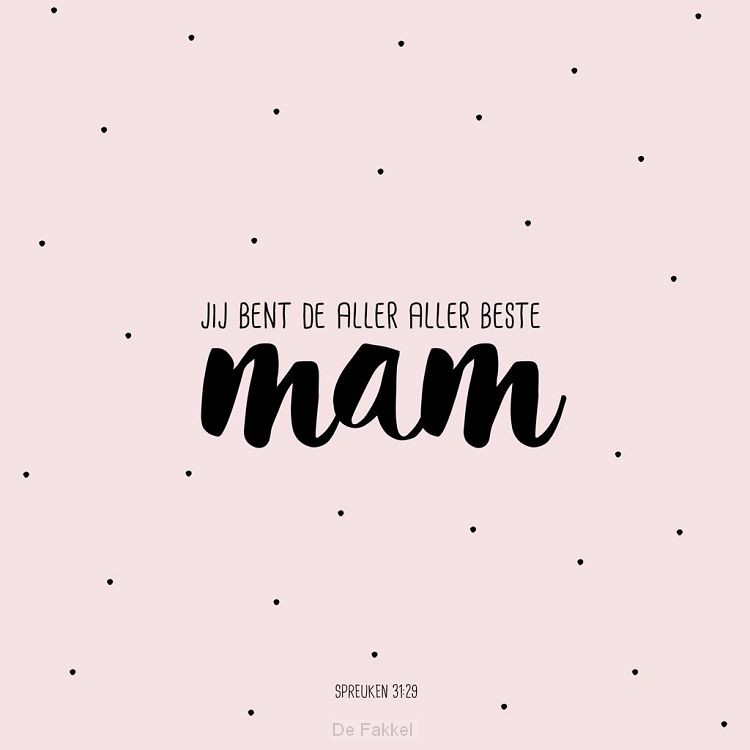 Kaart moederdag spreuken 31:29