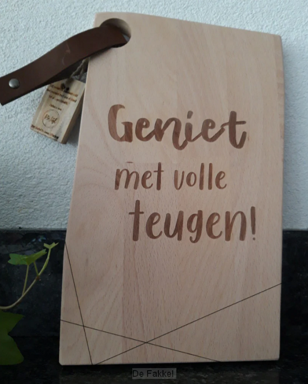 Snijplank Geniet met volle teugen