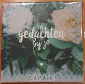 In gedachten bij je