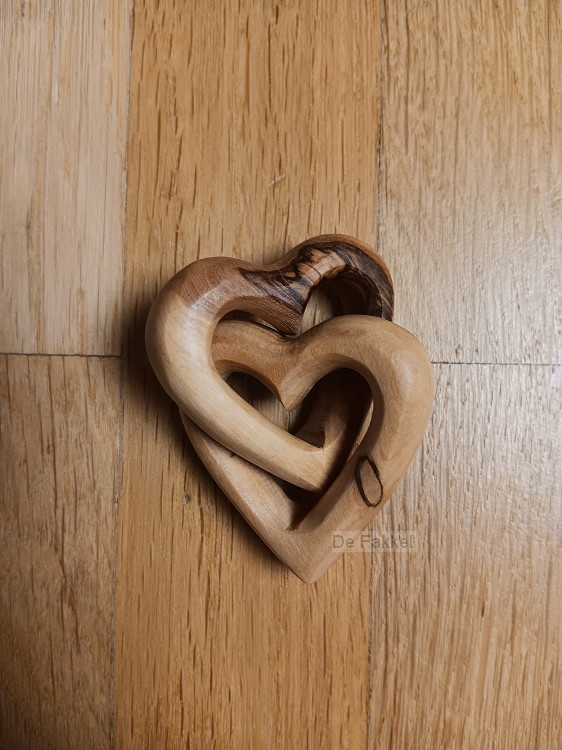 Twee ineengestrengelde harten