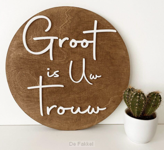 Groot is Uw trouw