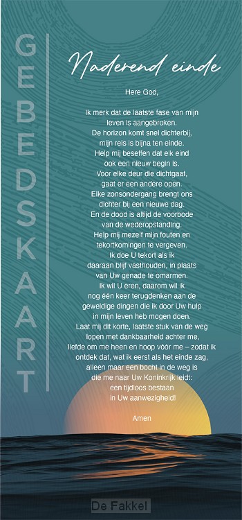 Gebedskaart Naderend einde