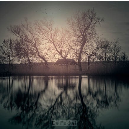 Kaart huis riet blanco