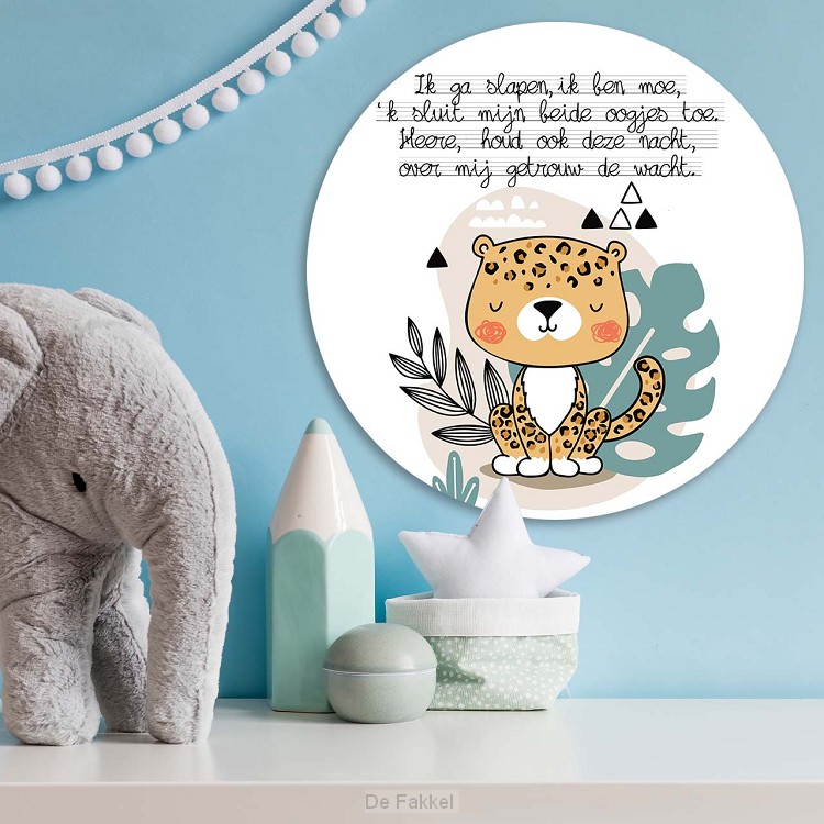 Muurcirkel ik ga slapen ik ben moe