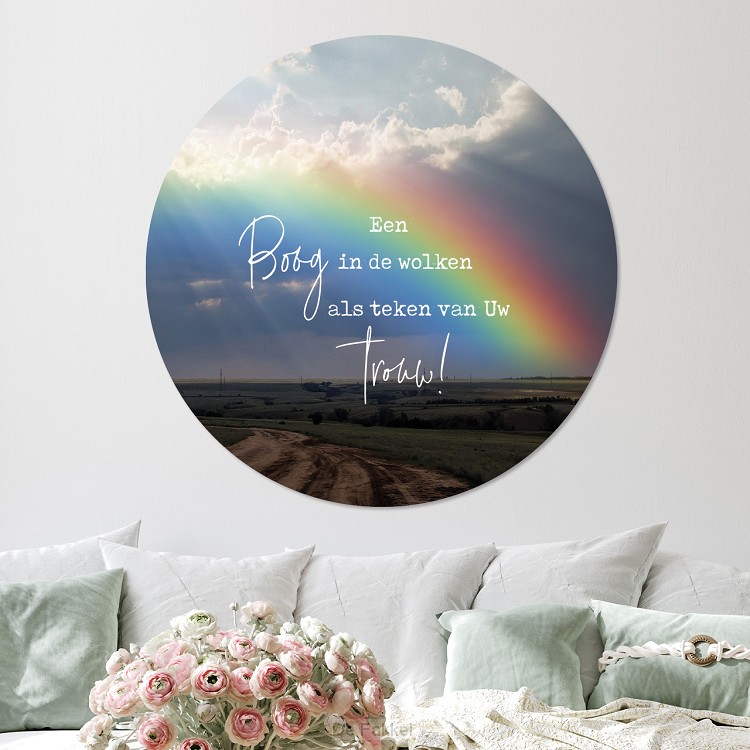 Muurcirkel 40 cm, Boog in de wolken