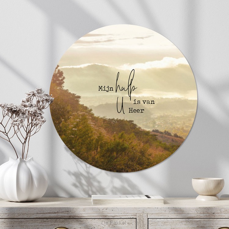 Muurcirkel 40 cm, Mijn hulp is van U