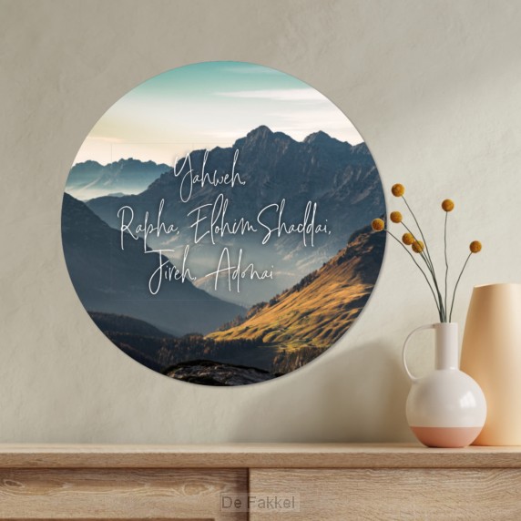 Muurcirkel 40 cm, Yahweh