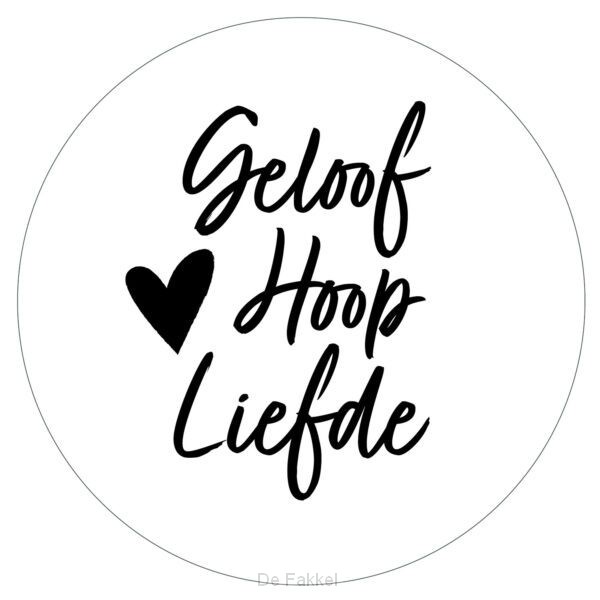 Muurcirkel - Geloof Hoop Liefde