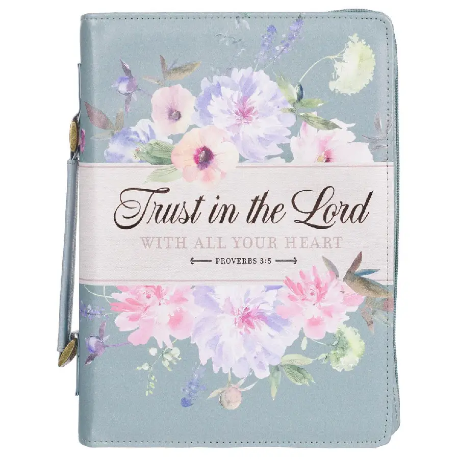 Teal Trust Prov. 3:5 Bible Cover Fashion