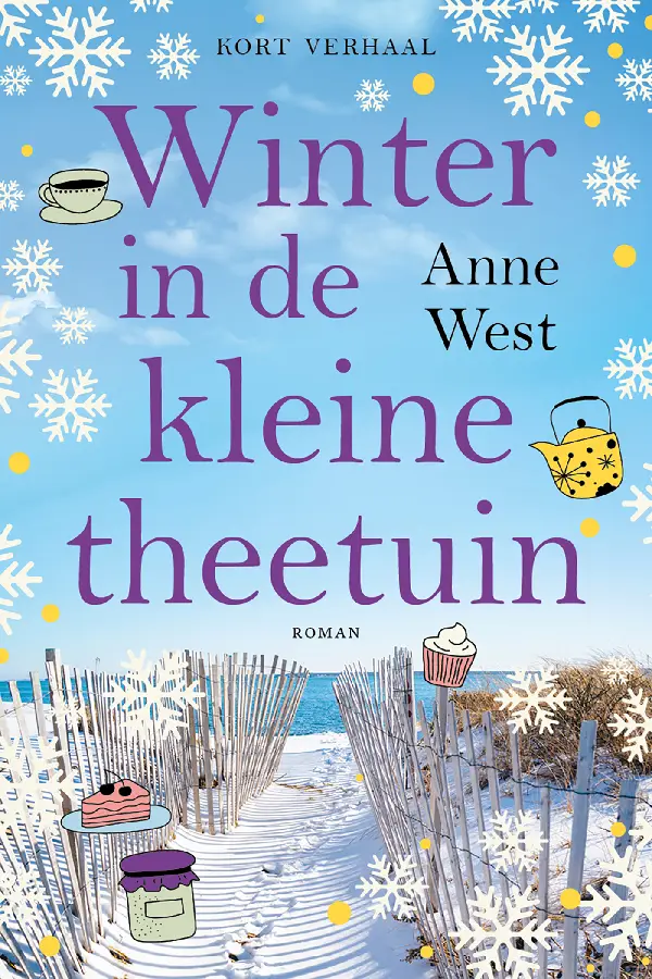 Winter in de kleine theetuin