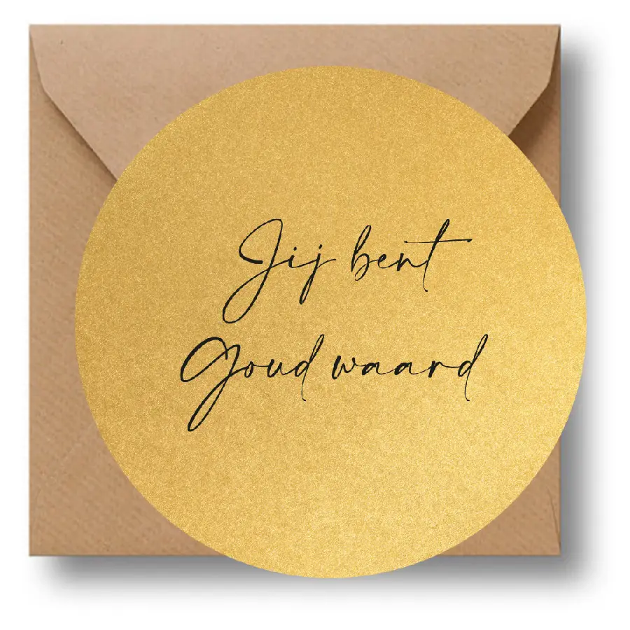 Cirkelcadeau jij bent goud waard