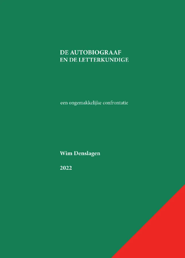 De autobiograaf en de letterkundige
