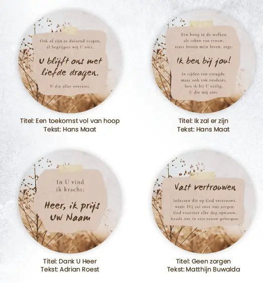 Onderzetter Ik ben bij jou