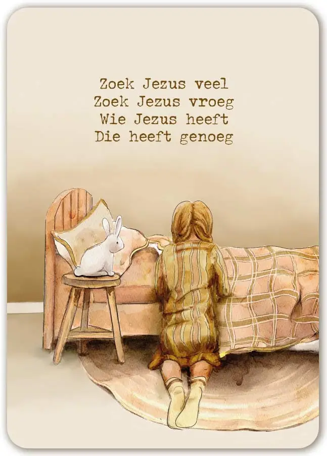 Zoek Jezus veel (meisje)
