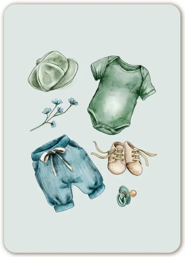 Blanco (zonder opdruk geboorte jongen)