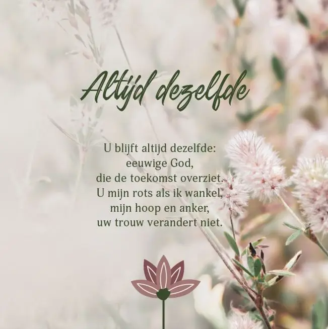 Enkele Kaart Hij zal over ons waken