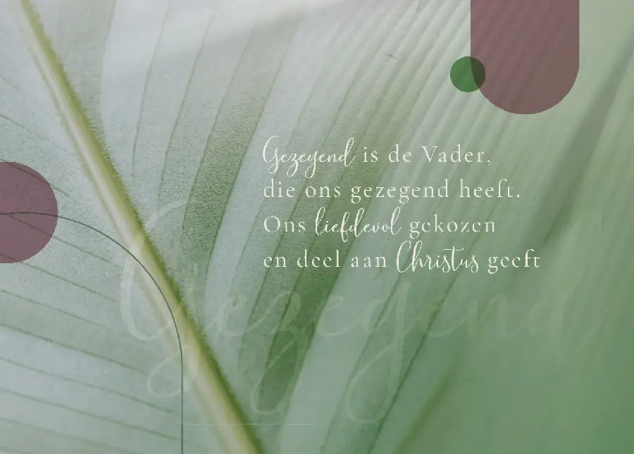 Enkele Kaart God van leven