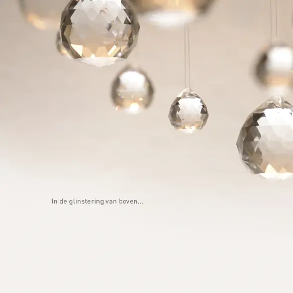 Kaart in de glinstering van boven