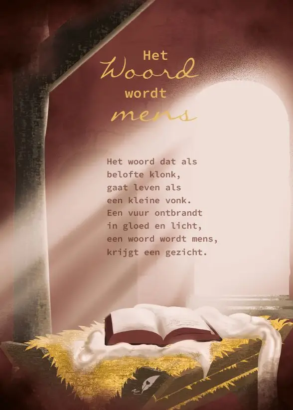 Wenskaart Het Woord wordt mens