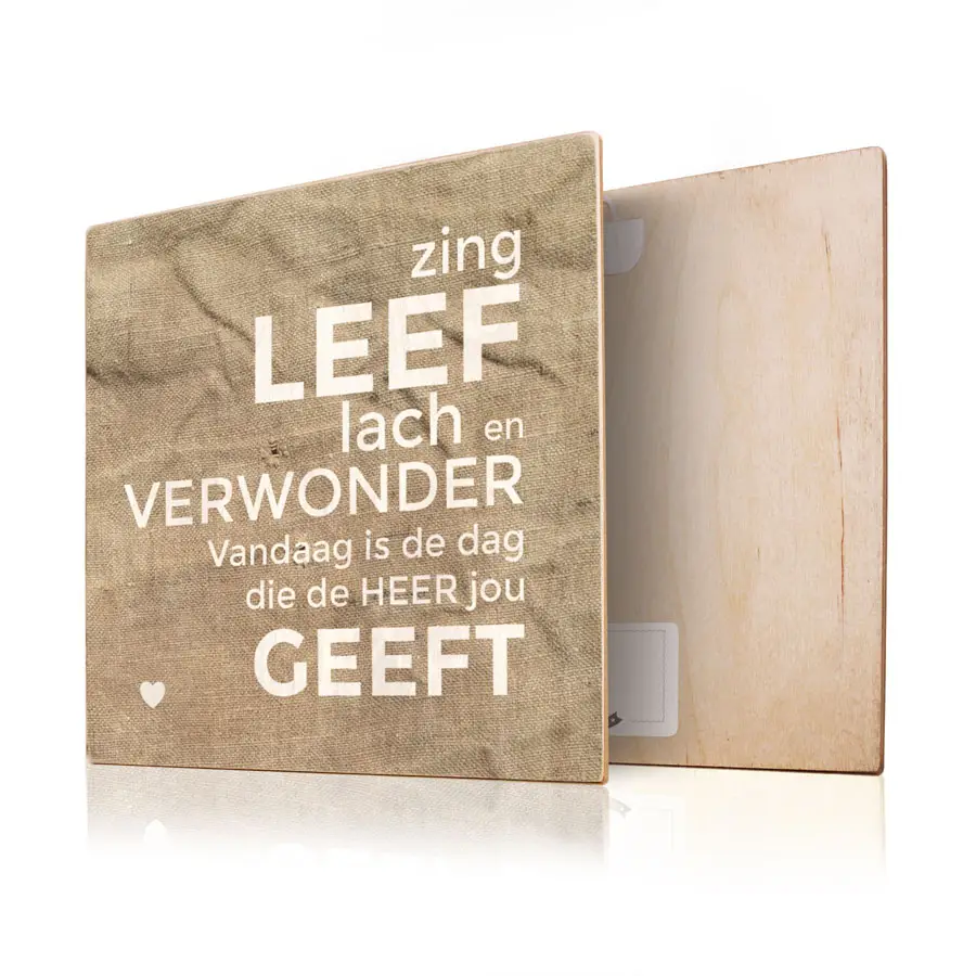 Zing leef lach en verwonder