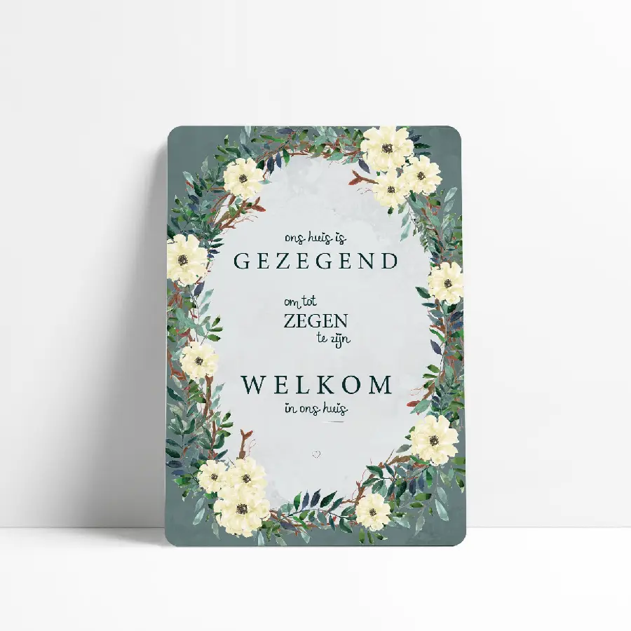 Ons huis is gezegend om tot zegen te zij