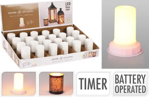LED LAMP   Flame effect - battery operat