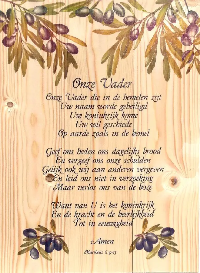 Onze Vader Mattheus 6:9-15