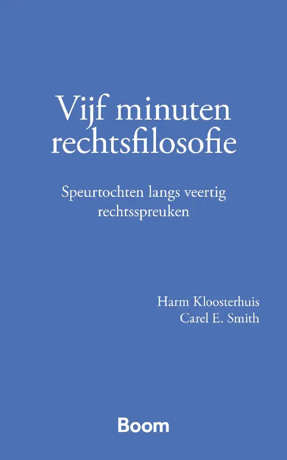 Vijf minuten rechtsfilosofie