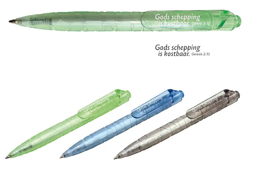 Pen Gods Schepping is kostbaar